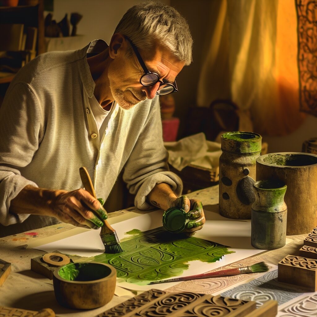 L'Aventure du Papier Peint Sur Mesure: De l'Impression Écologique à l'Art Français" 3. `` Papiers Peints Panoramiques : Du rêve à la réalité `</ 4 artiste franais crant un papier peint co 1024x1024 3456455